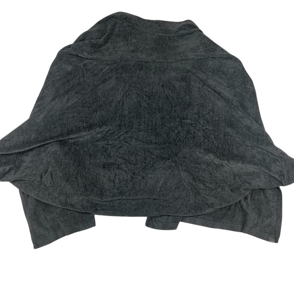 Barefoot Dreams Cozy Chic Ultra Lite Cardigan Black Relaxed Quiet Luxury Layer - Picture 9 of 10